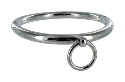 Ladies Rolled Steel Collar with Ring 